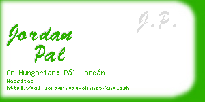 jordan pal business card
