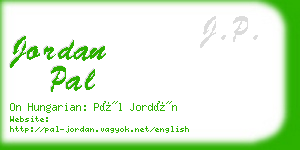 jordan pal business card